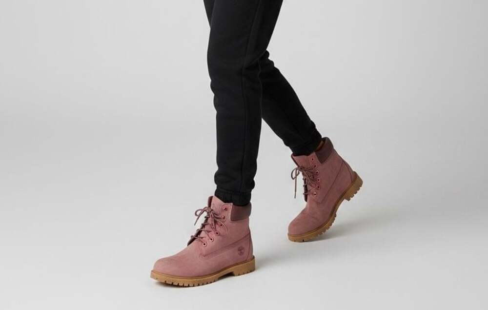 Timberland Women's 6-Inch Premium Waterproof Boots burgundy Size 10‎